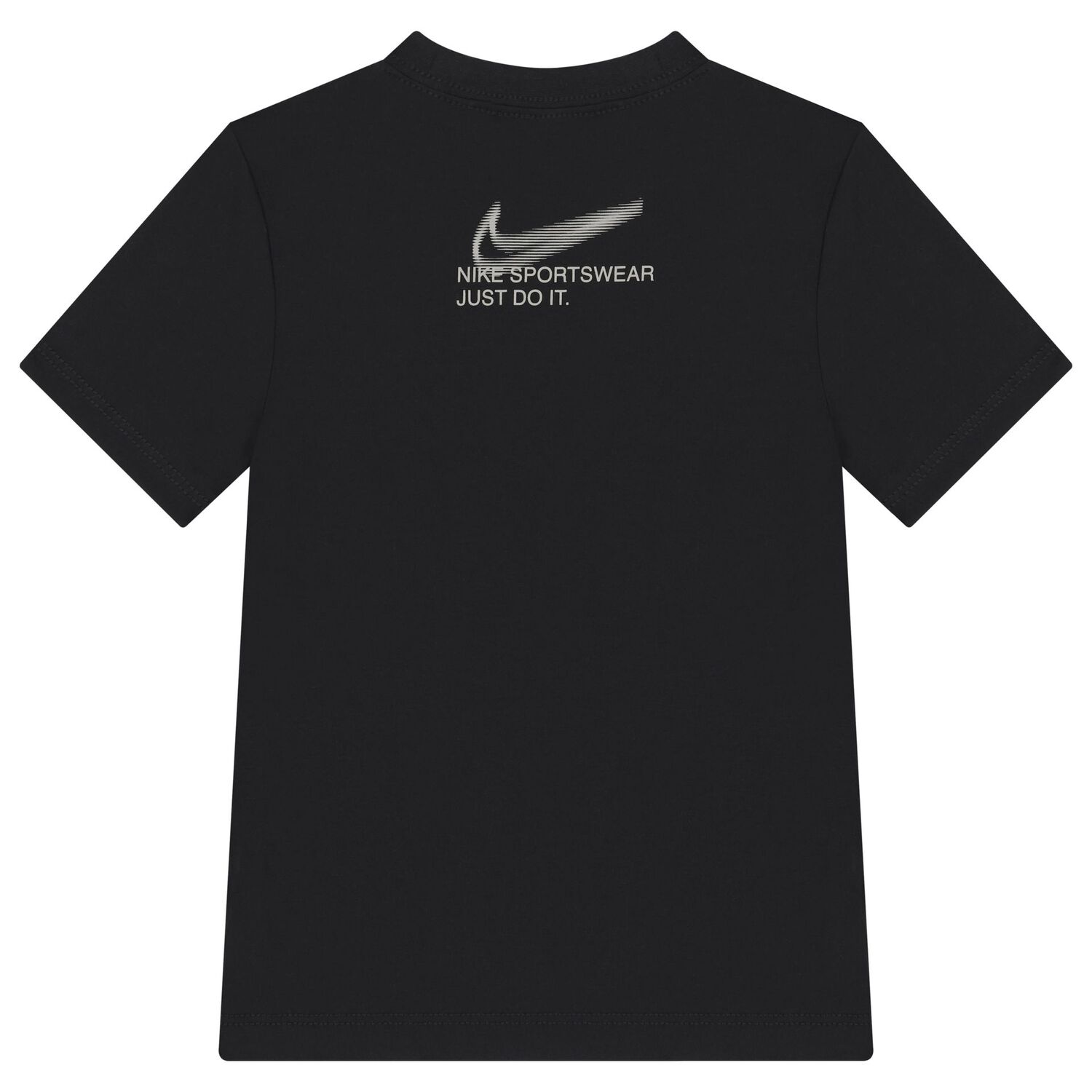 طقم شورت أولاد بالشعار باللون الأسود, 2, hi-res