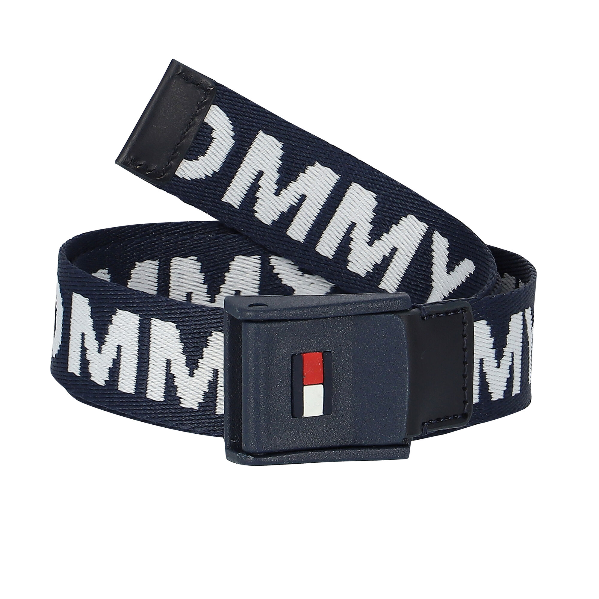 Tommy Hilfiger Boys Navy Logo Webbing Belt Junior Couture QA