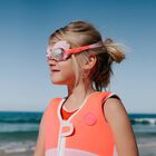Girls Pink Melody The Mermaid Swimming Goggles, 1, hi-res