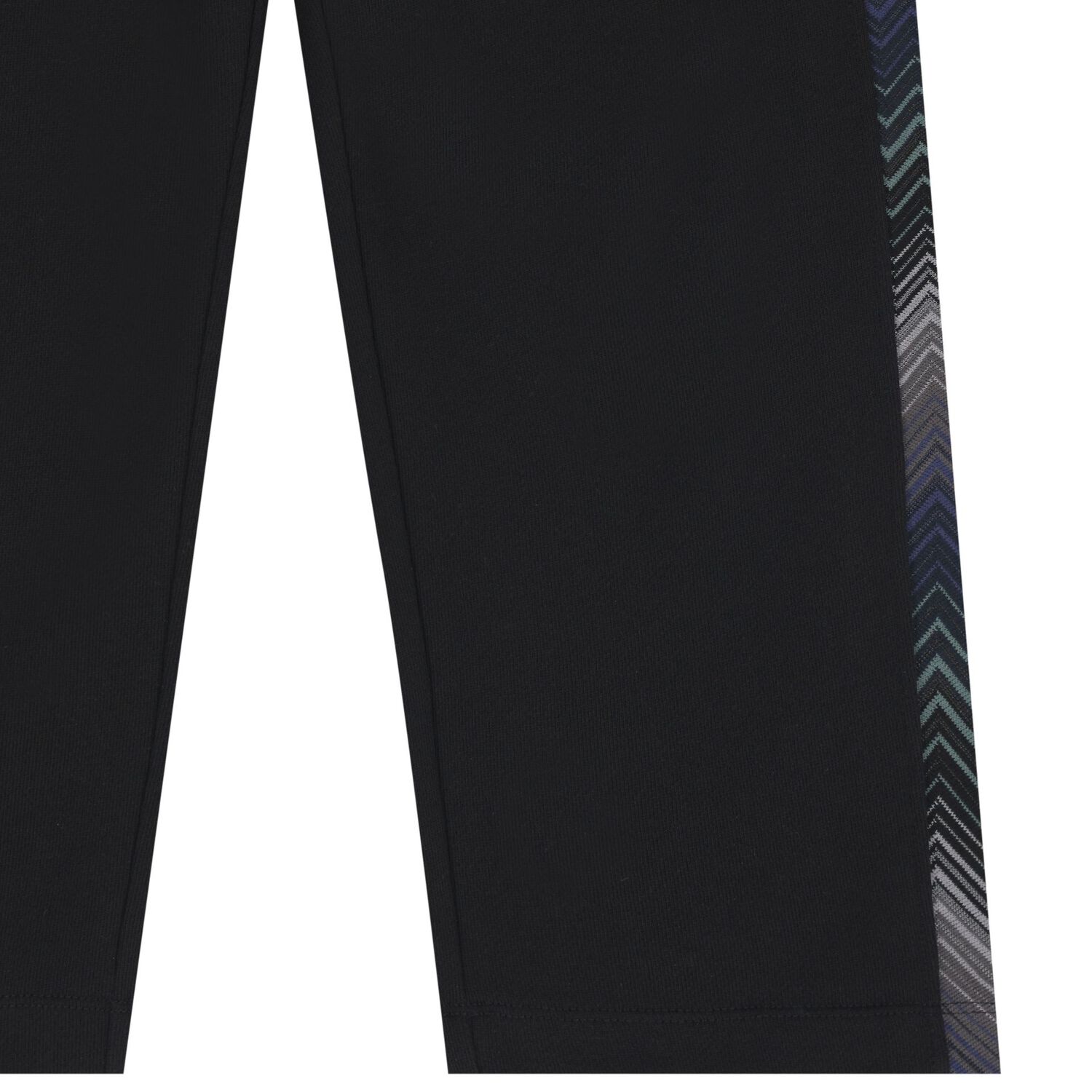 Boys Mini Me Black Zig Zag Logo Joggers, 1, hi-res