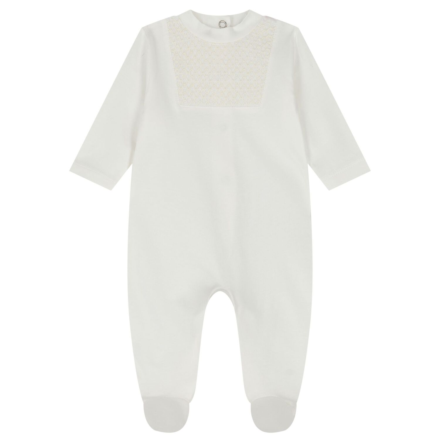 Ivory Smocked Babygrow Gift Set, 4, hi-res