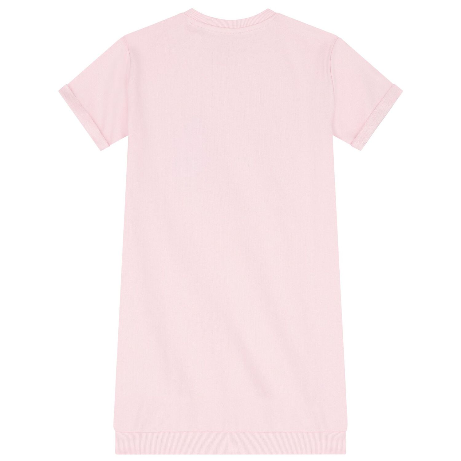 فستان بنات بطبعة قلب باللون الوردي, 1, hi-res image number null