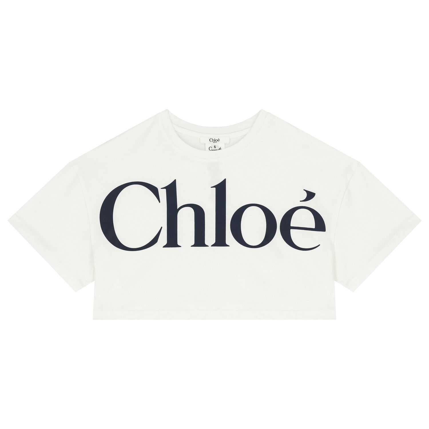 Girls Ivory Logo T-Shirt, 1, hi-res