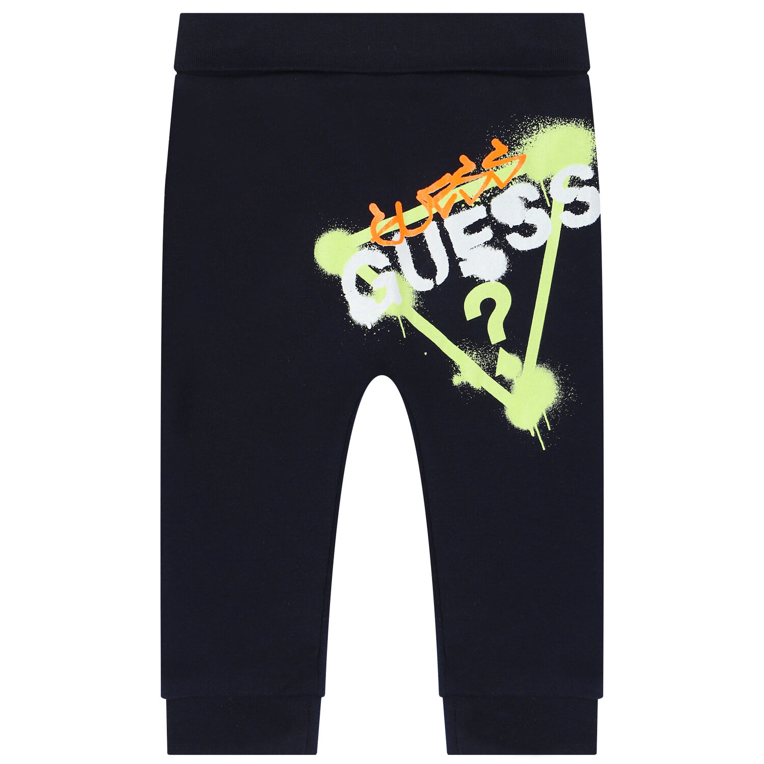 Baby Boys Orange & Navy Blue Bodysuit Set, 1, hi-res