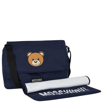 Navy Blue Teddy Bear Baby Changing Bag
