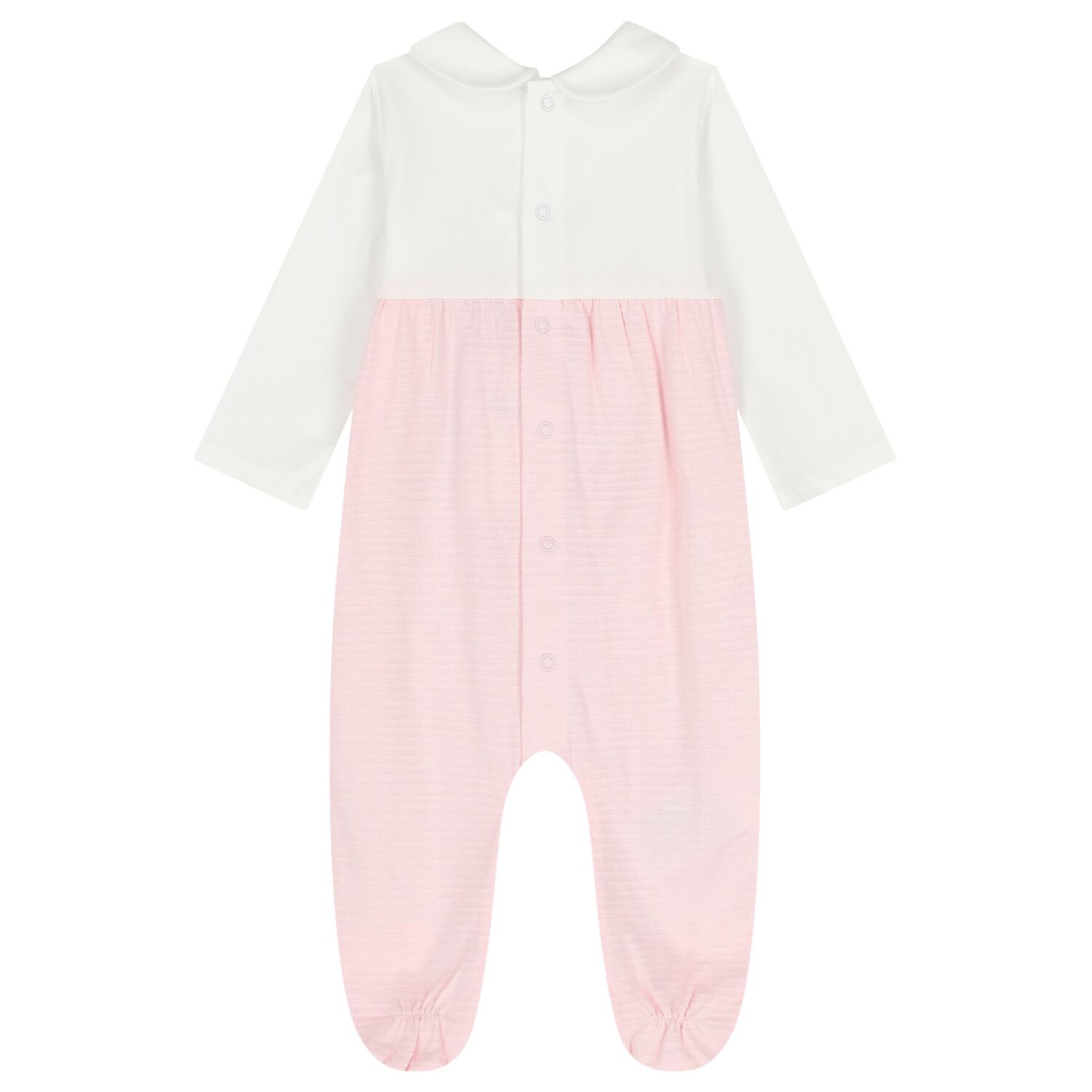 Baby Girls Ivory & Pink Babygrows ( 2-Pack ), 1, hi-res