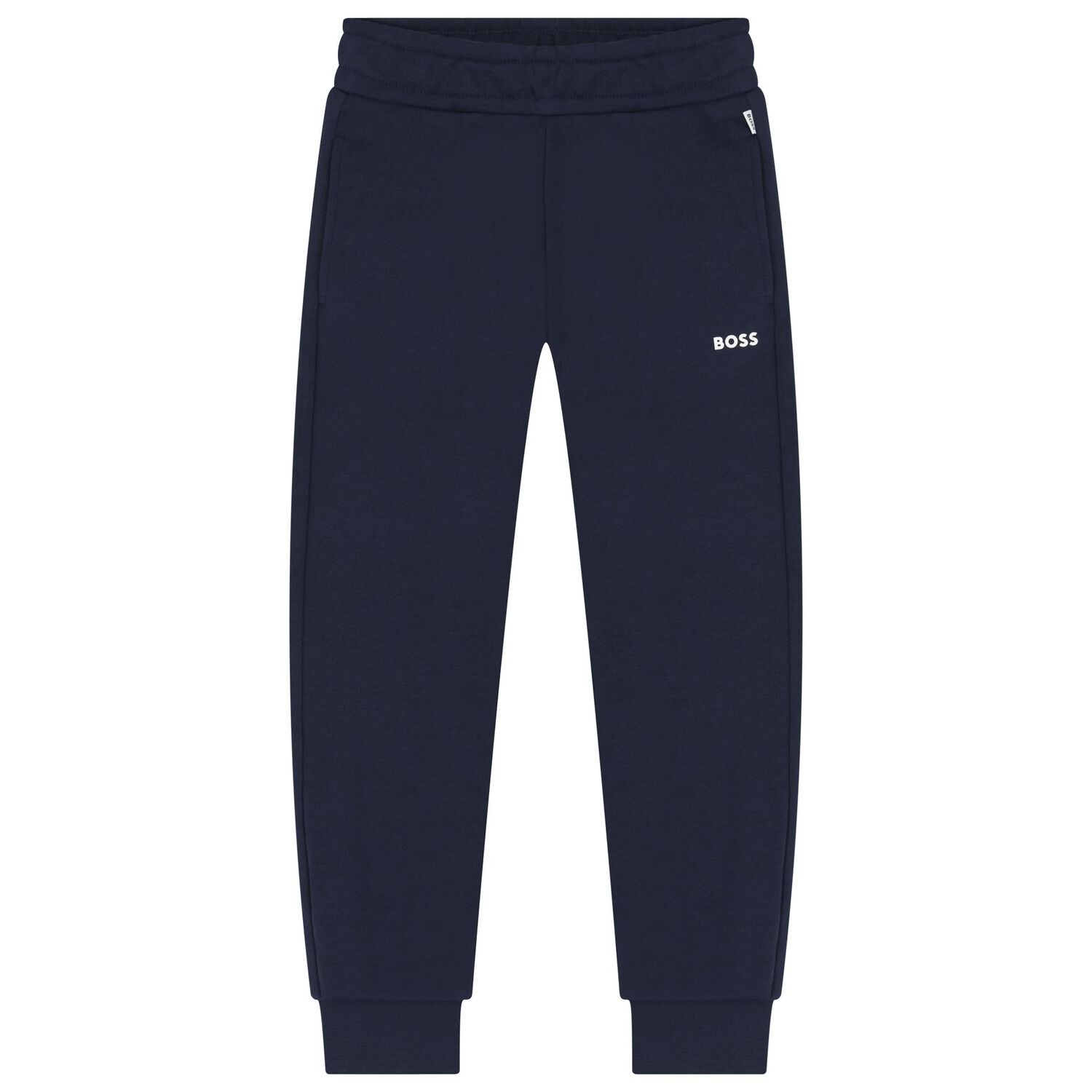 Boys Navy Blue Logo Tracksuit, 2, hi-res
