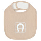 Baby Boys Beige & White Logo Babygrow Set, 1, hi-res