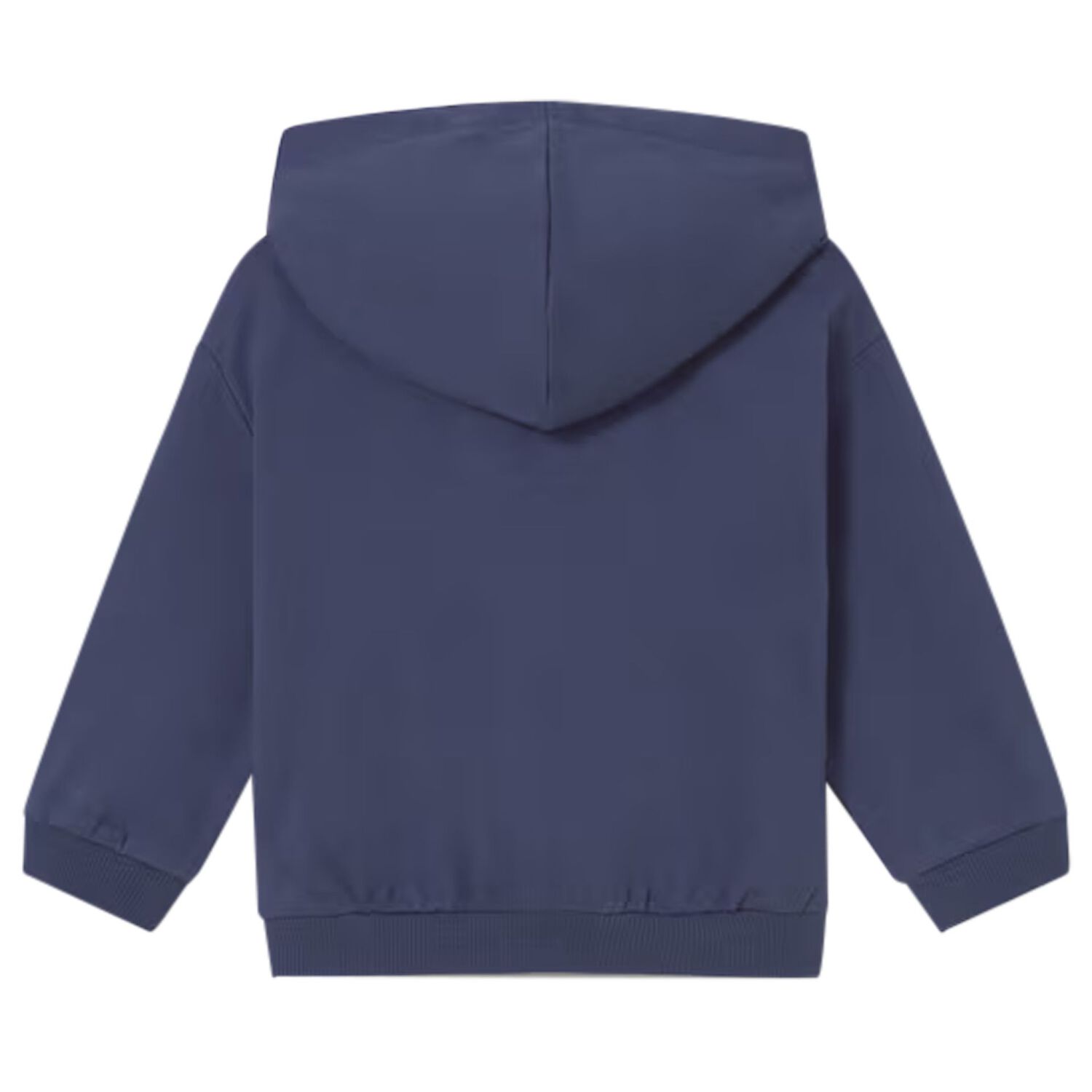 Younger Boys Blue Hooded Zip Up Top, 1, hi-res