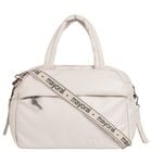 Beige Logo Baby Changing Bag, 1, hi-res