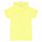 Girls Yellow Logo Hooded Dress, 1, hi-res