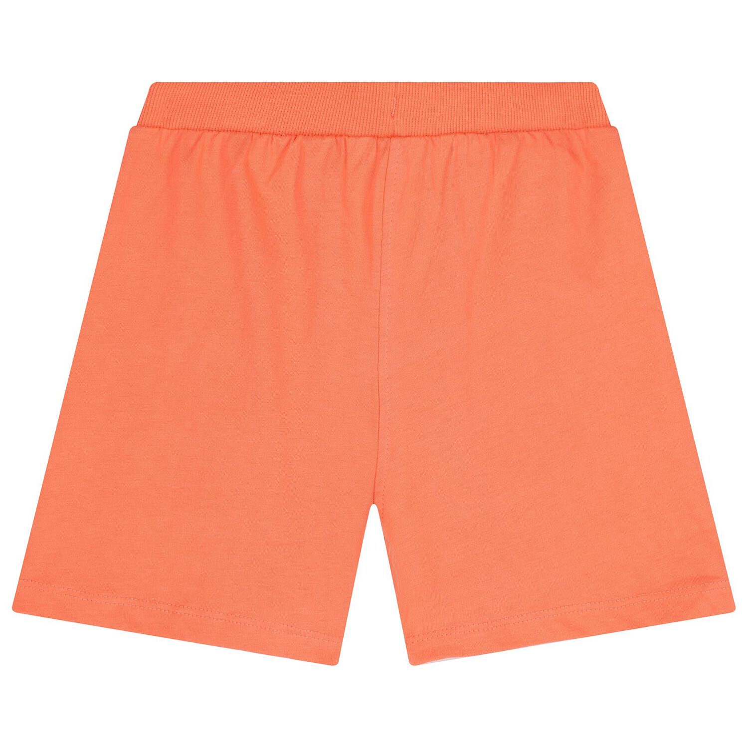 Girls White & Orange Floral Shorts Set, 1, hi-res