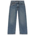 Boys Blue Logo Denim Jeans, 1, hi-res