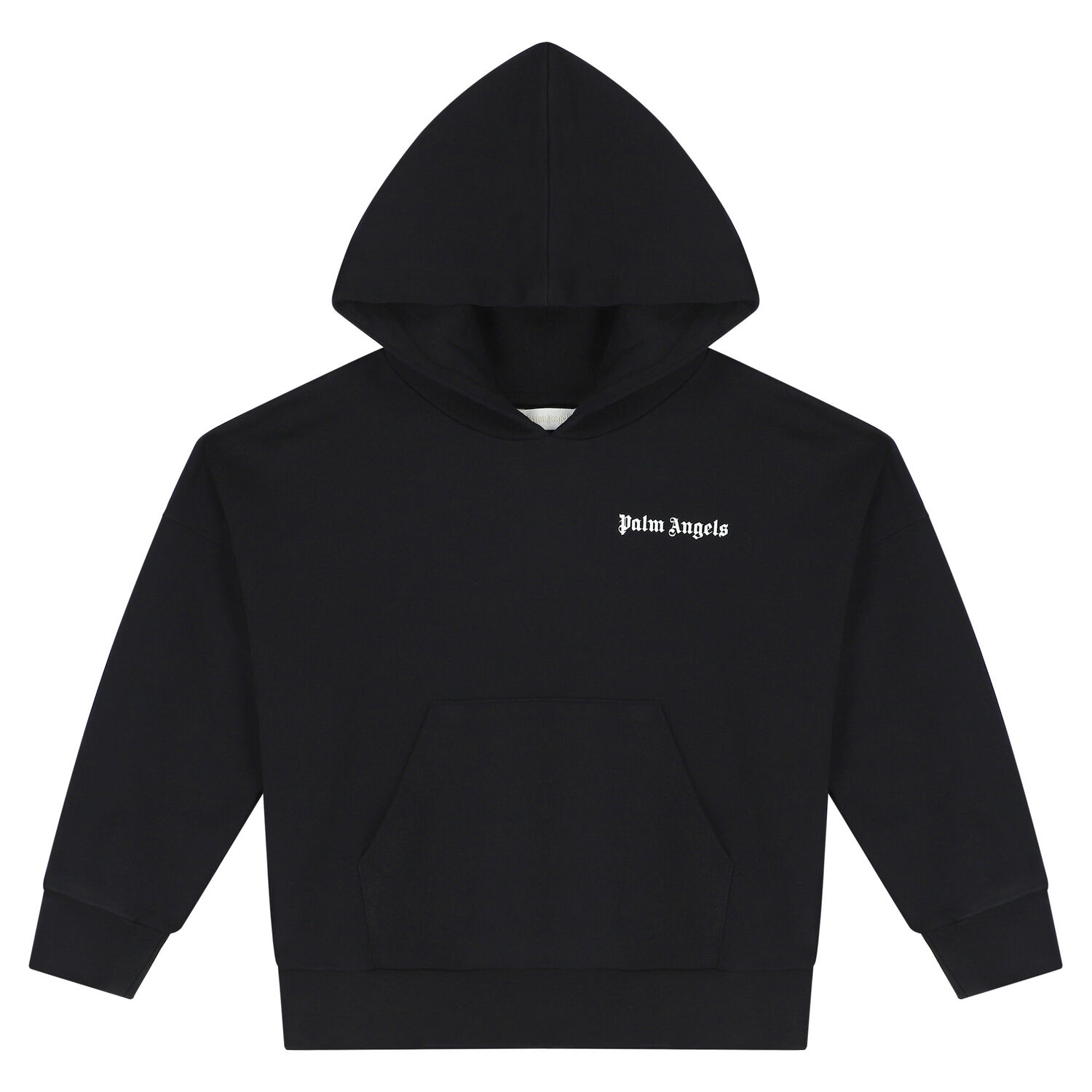 Black Logo Hooded Top, 1, hi-res