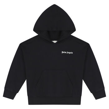 Black Logo Hooded Top
