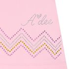 Girls Pink Bow Dress, 1, hi-res