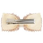 مشبك شعر للبنات على شكل فيونكة باللون الوردي , 2, hi-res