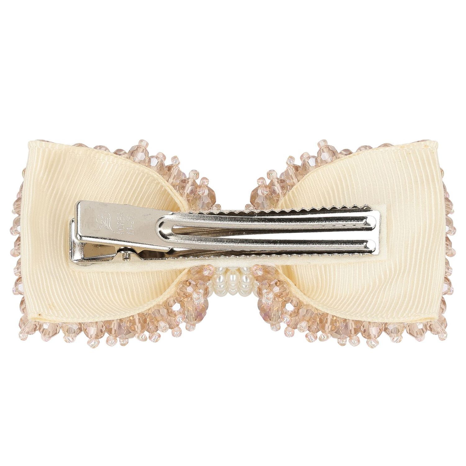 مشبك شعر للبنات على شكل فيونكة باللون الوردي , 2, hi-res image number null