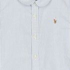 Girls Blue Striped Shirt Dress, 1, hi-res