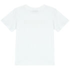 تيشيرت بالشعار باللون الأبيض والذهبي , 1, hi-res