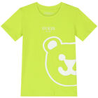 Boys Green Teddy Bear Logo T-Shirt, 4, hi-res