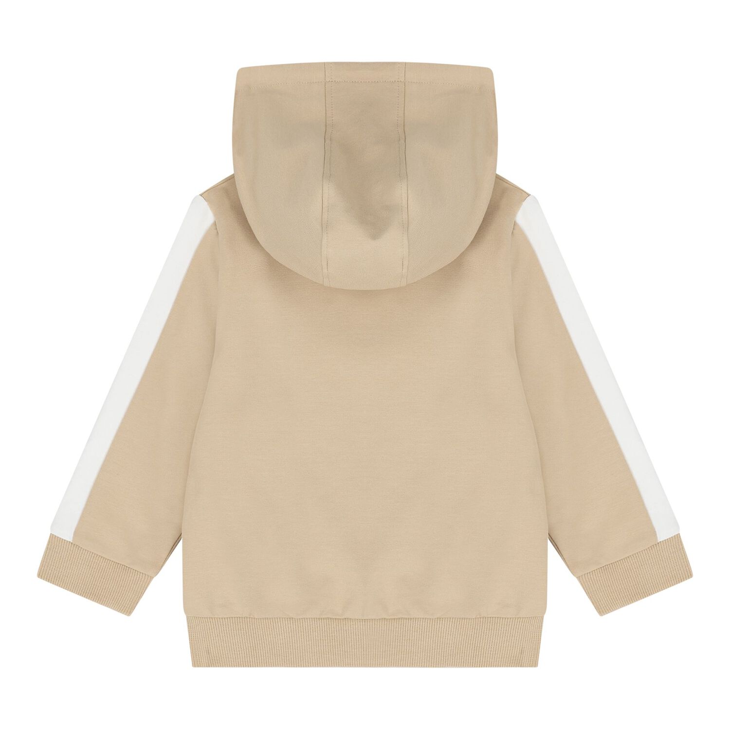Baby Boys Beige Logo Hooded Tracksuit Gift Set, 1, hi-res