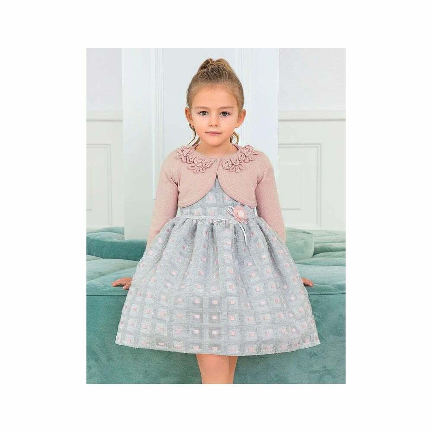 Girls Pink Bolero Cardigan, 1, hi-res image number null