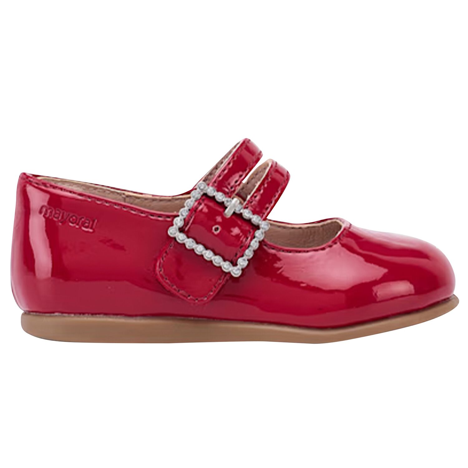 Younger Girls Red Patent Leather Shoes, 1, hi-res image number null