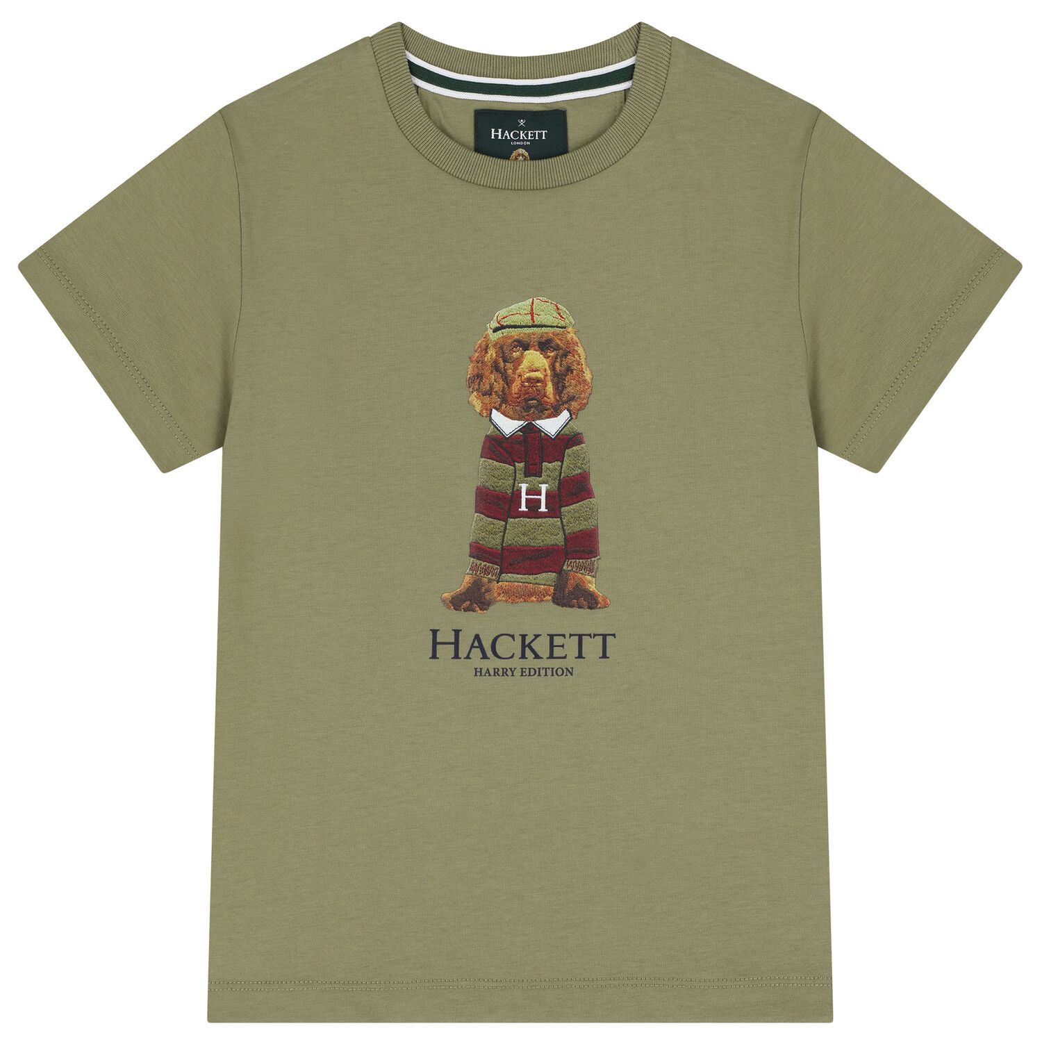 Boys Green Harry Logo T-Shirt , 2, hi-res