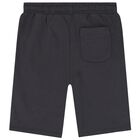 Boys Black Logo Shorts, 2, hi-res