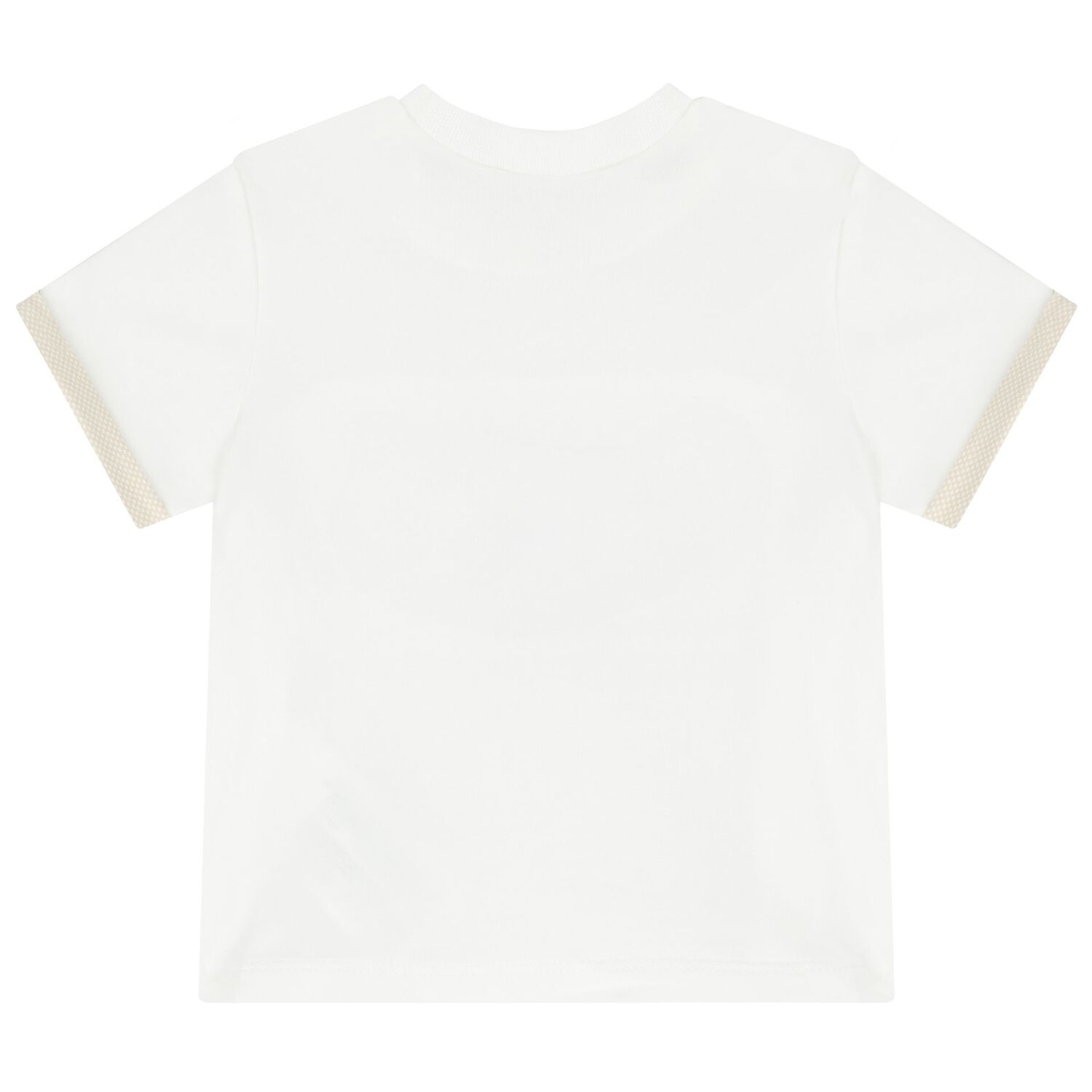 طقم شورت أولاد قطن باللون الأبيض والبيج (قطعتين) , 2, hi-res image number null