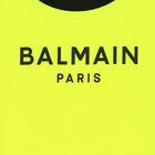 تيشيرت بالشعار باللون الاصفر النيون للاولاد, 1, hi-res