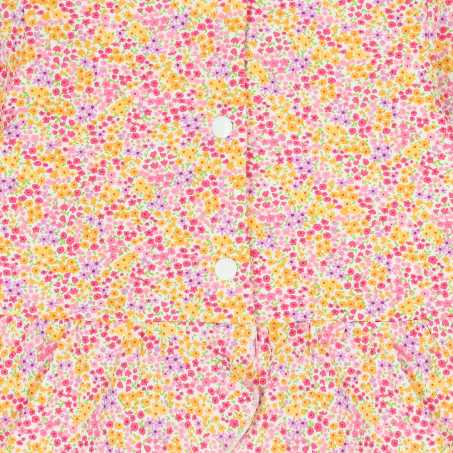 (طقم ليجنز للبنات الصغيرات مزين بالزهور  باللون الابيض والوردي ( 3 قطع, 1, hi-res