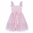 Girls Pink Embellished Dress, 1, hi-res