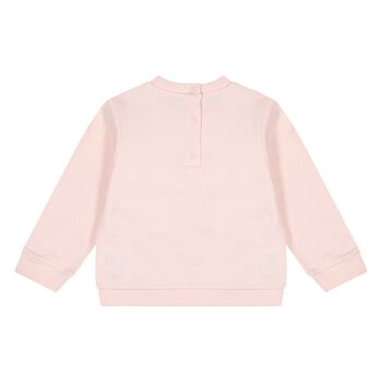 Younger Girls Pink Logo Zig Zag Sweatshirt          