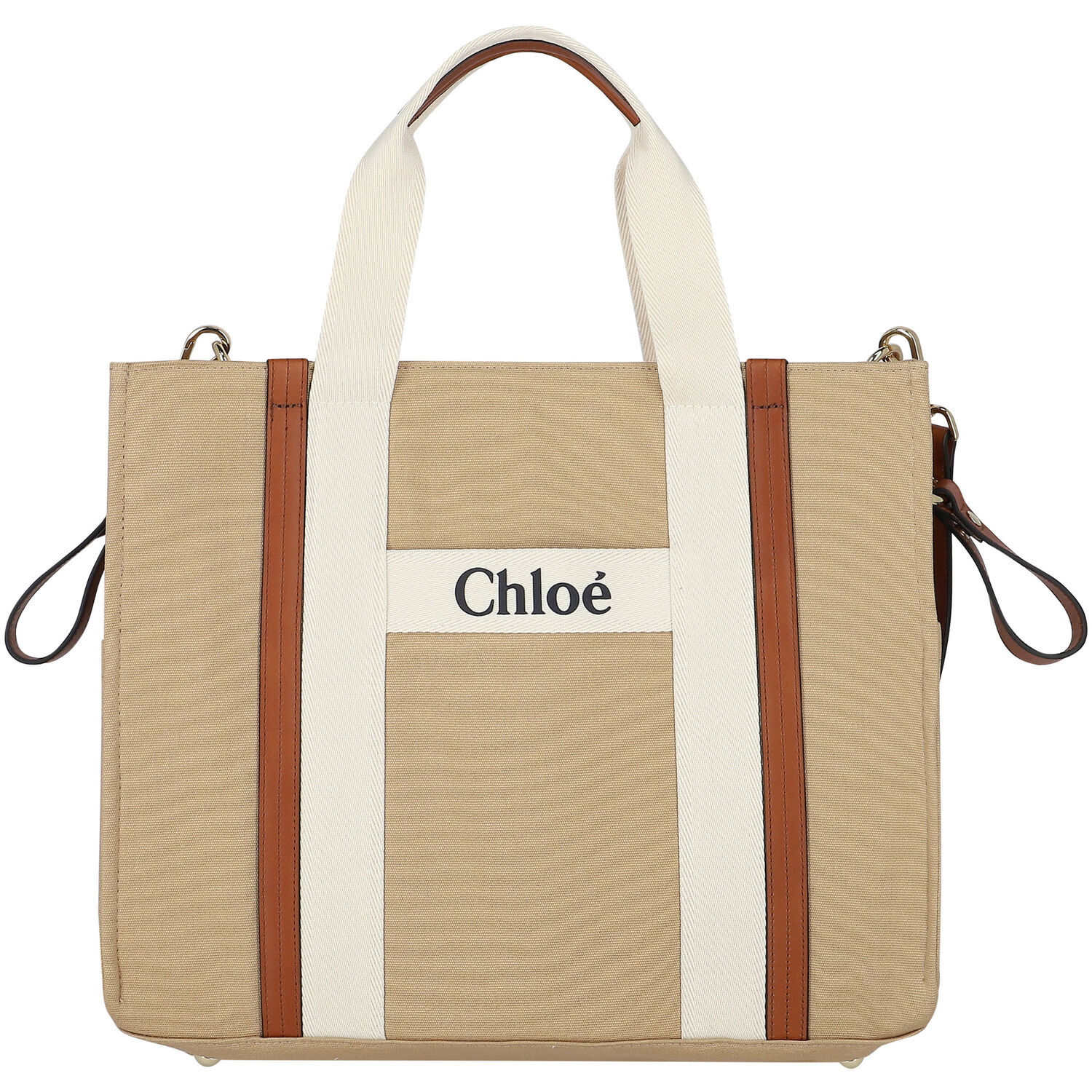 Beige Logo Baby Changing Bag, 1, hi-res