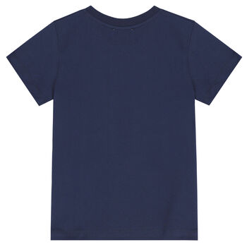 Navy Blue Teddy Bear Logo T-Shirt