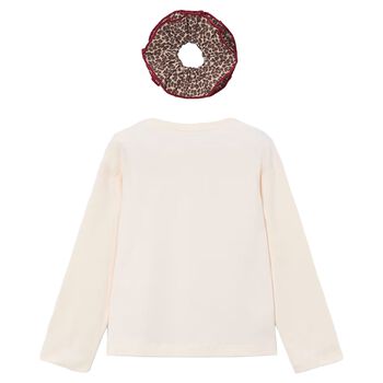 Girls Ivory Macarons Long Sleeve Top Set