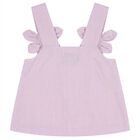 طقم بنطلون بطبعة زهور ثلاثية الأبعاد باللون البنفسجي للبنات , 2, hi-res