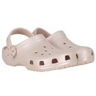 Girls Metallic Beige Classic Clogs Sandals , 1, hi-res