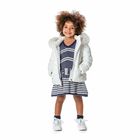 Girls Blue & Silver Knitted Dress, 1, hi-res