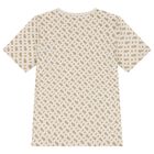 Boys Beige Logo T-Shirt, 1, hi-res
