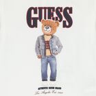 Baby Boys White & Red Teddy Bear Logo Joggers Set, 1, hi-res