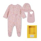 Baby Girls Pink Daisy Logo Babygrow Gift Set, 1, hi-res