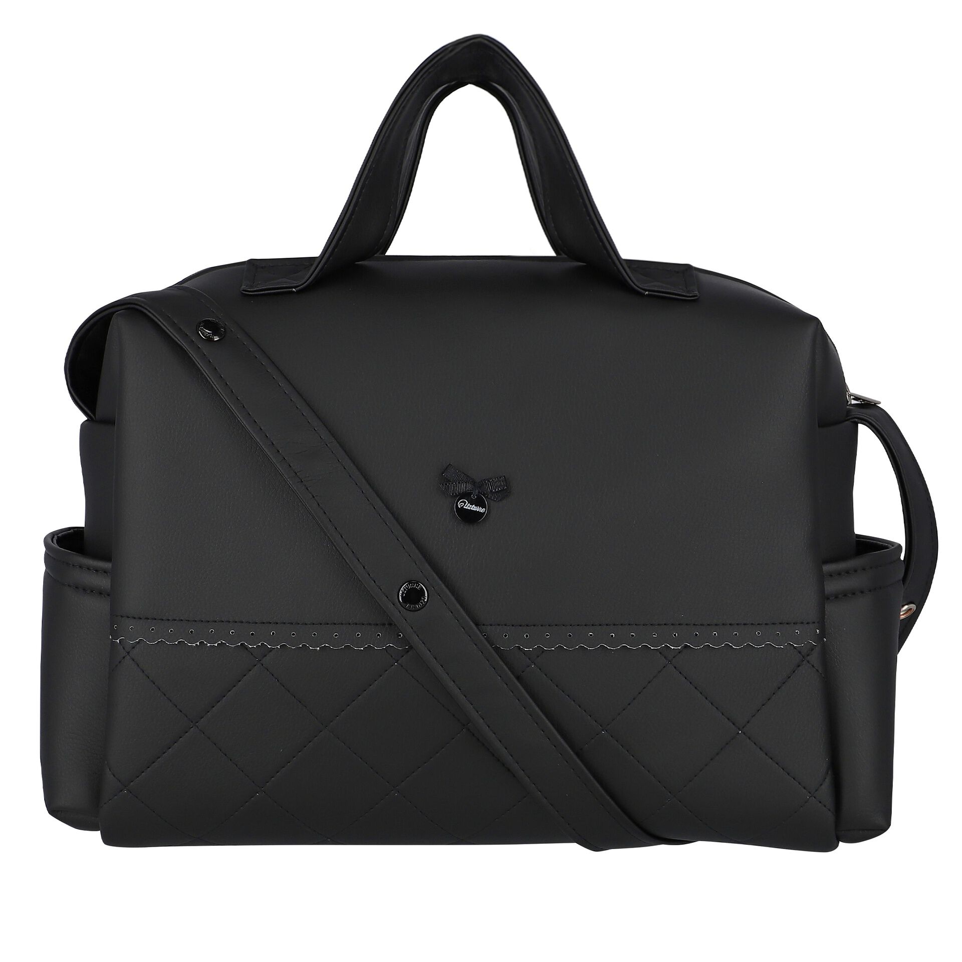 Black leather changing bag new arrivals