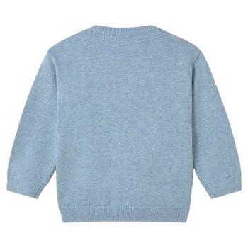 Younger Boys Blue Knitted Jumper