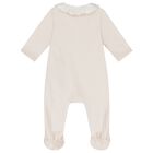 طقم بنات هدايا أفرول بالشعار باللون الوردي, 2, hi-res