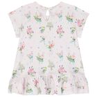 Younger Girls Pink Floral Dress Set, 1, hi-res