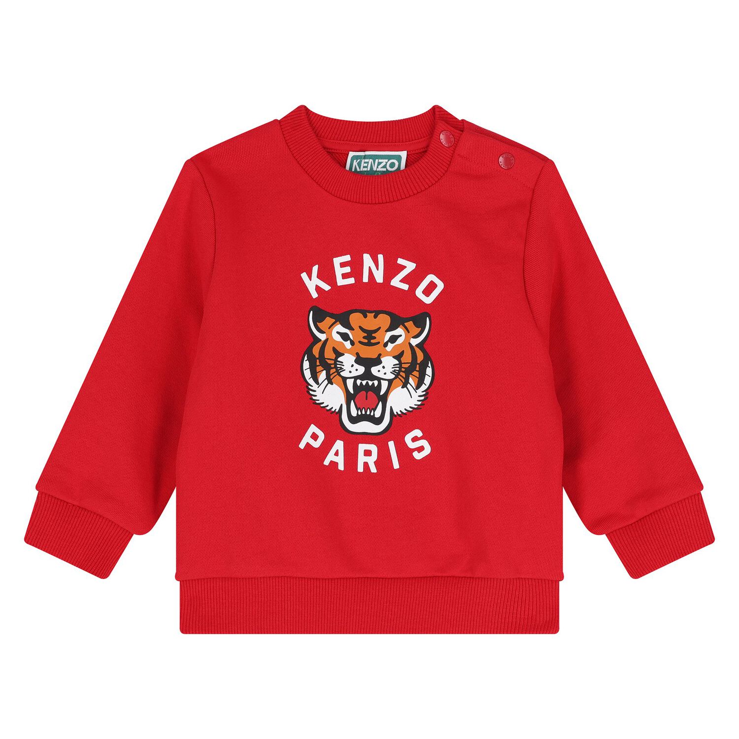 Younger Red Tiger Logo Tracksuit, 3, hi-res image number null