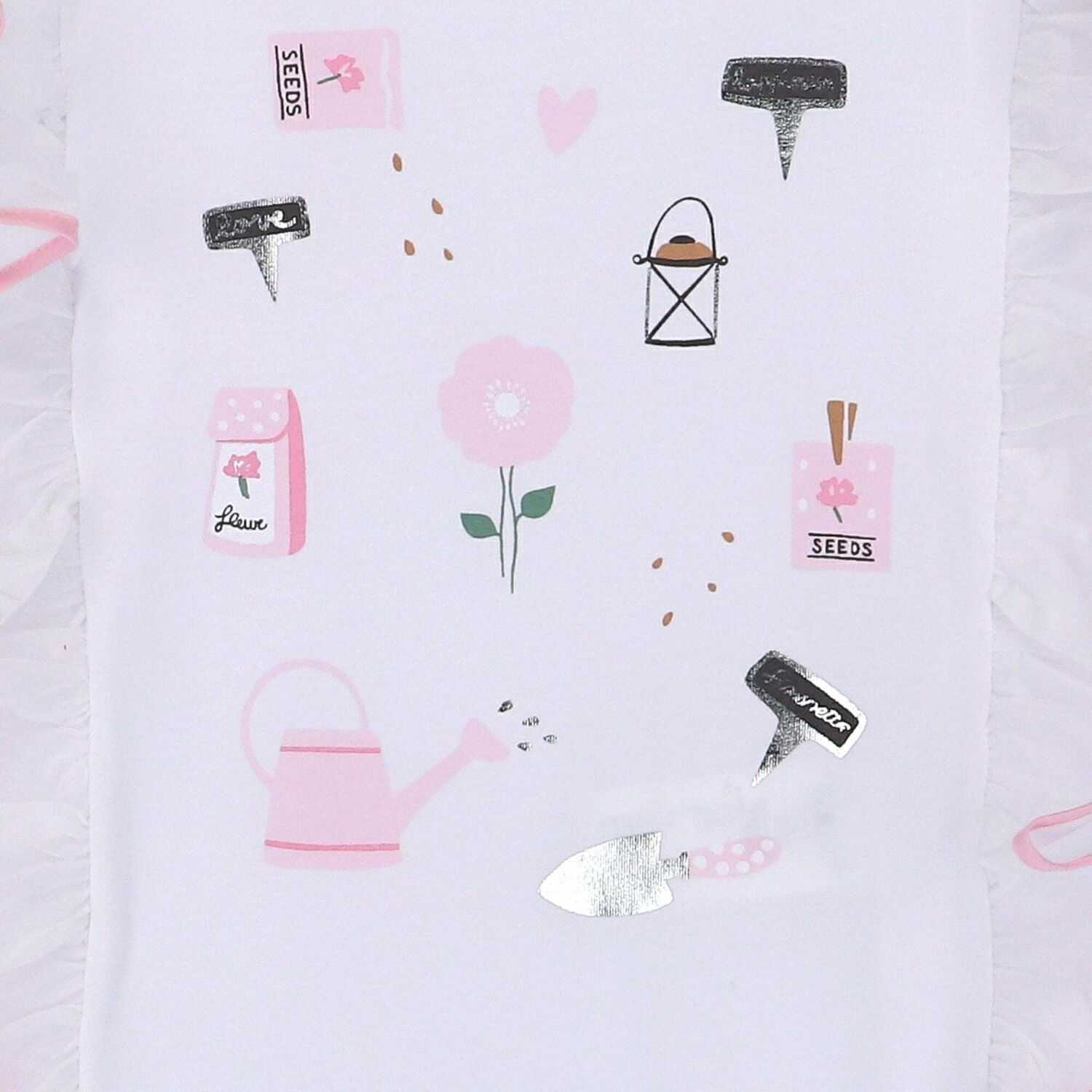 Girls White & Pink Top, 1, hi-res image number null